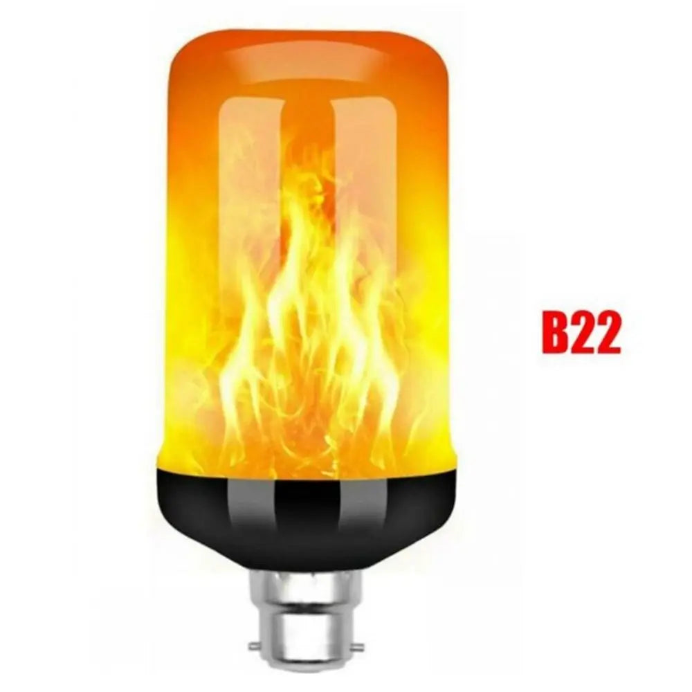 LED Flame Effect Light Bulb – 4 Modes, E26/E27/B22, 3-6W LED Flame Bulb Babs B22