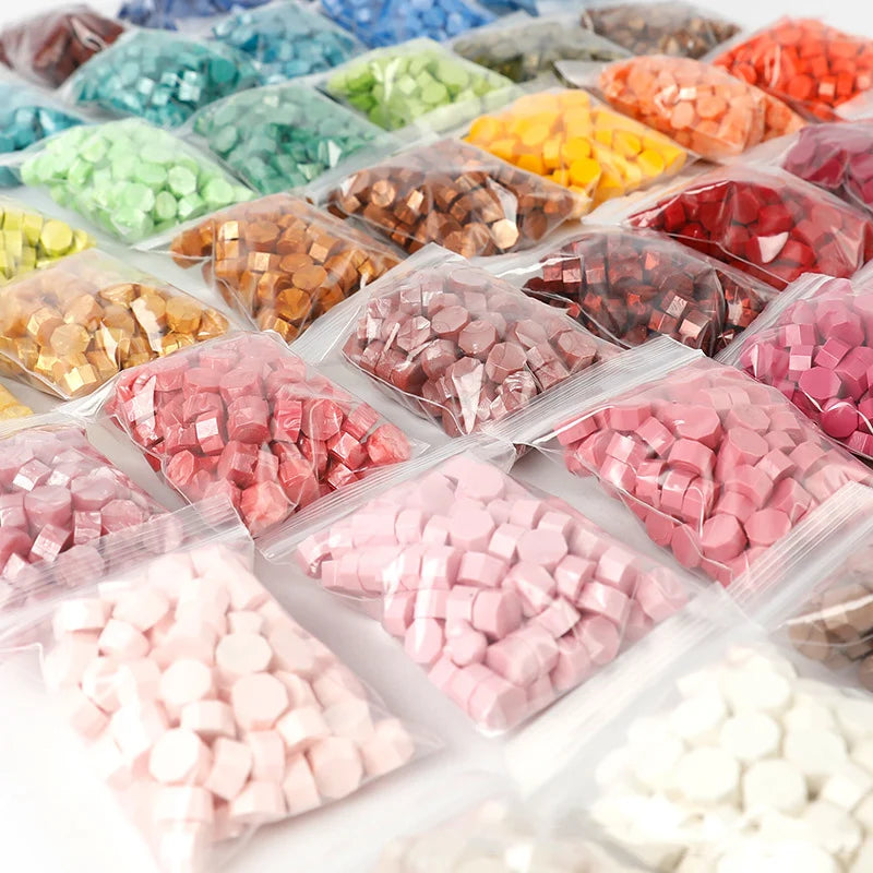 100Pcs Retro Colored Wax Seal Beads – Wedding & Scrapbooking Wax Seal Beads Babs