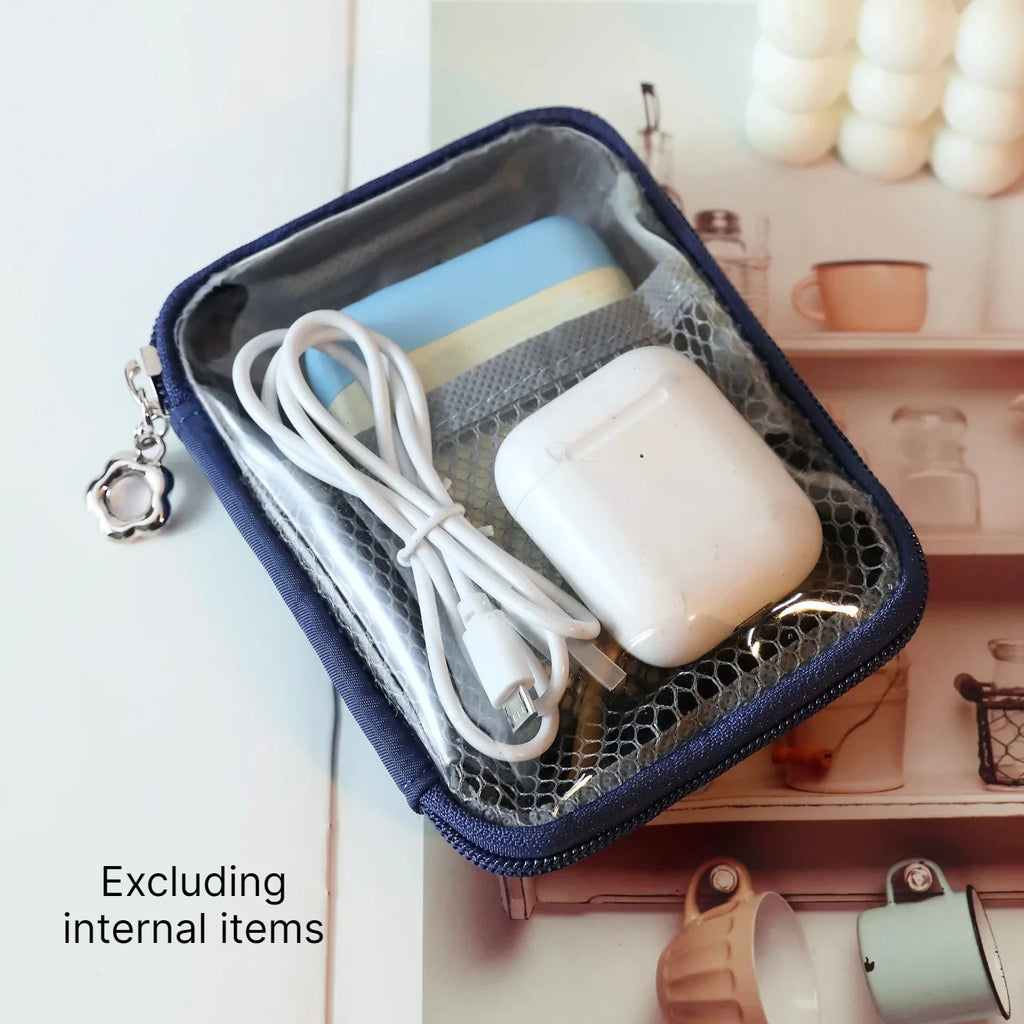 Transparent PVC Cosmetic Pouch – Travel Makeup Organizer Bag Cosmetic Organizer Pouch Babs Blue