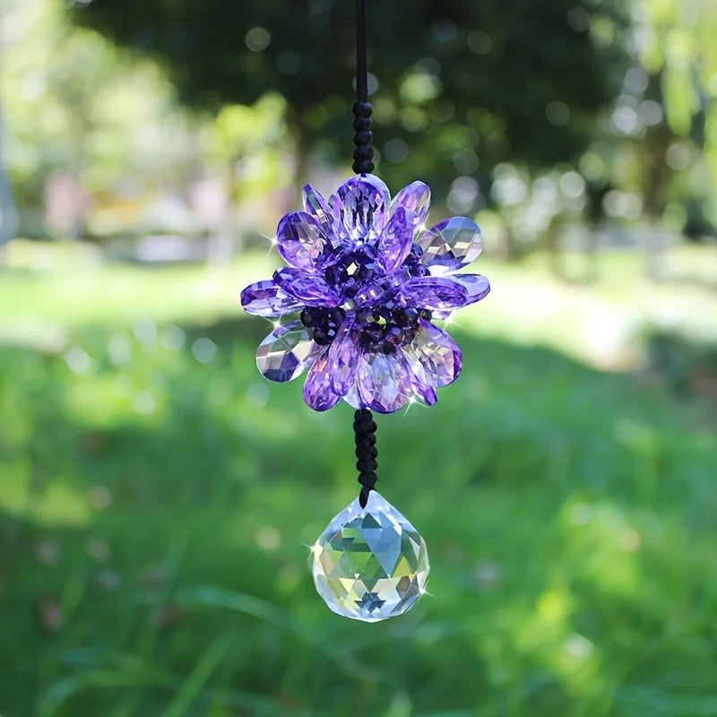 Crystal Ball Car & Home Décor Pendant | Premium Crystal Crystal Décor Pendant Babs purple