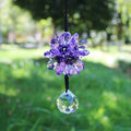 Crystal Ball Car & Home Décor Pendant | Premium Crystal Crystal Décor Pendant Babs purple