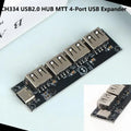 CH334 USB 2.0 4-Port Hub Splitter Module for DIY Electronics USB Hub Module Babs Default Title