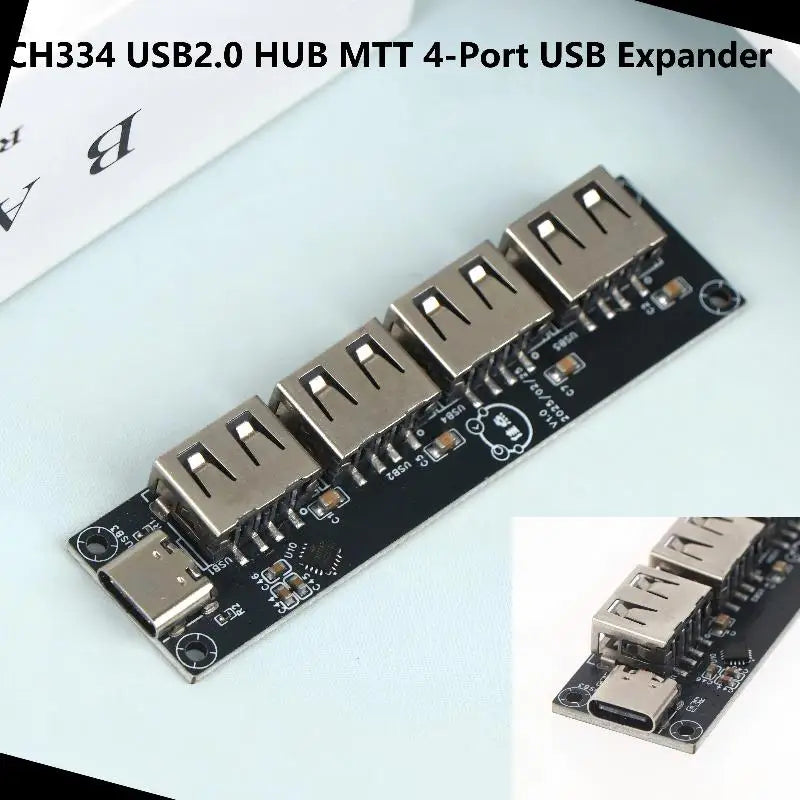 CH334 USB 2.0 4-Port Hub Splitter Module for DIY Electronics USB Hub Module Babs Default Title