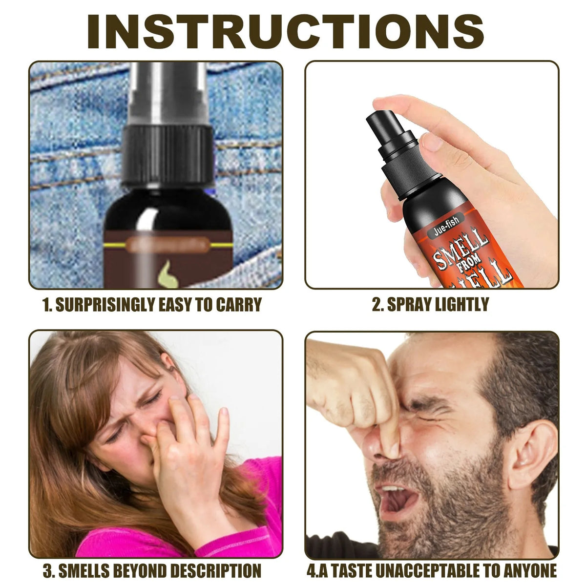 30ml Fart Prank Spray – Stink Bomb Novelty Gag Joke Toy Novelty Prank Spray Babs