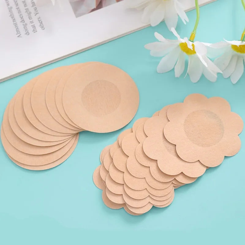 50 Pcs Invisible Nipple Covers – Cloth Breast Pasties for Women Nipple Cover Pasties Babs