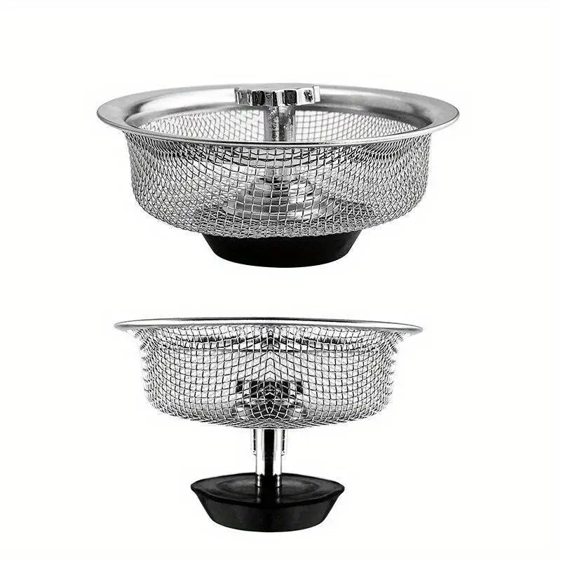 2-Pack Stainless Steel Drain Hair Catcher & Sink Strainer Drain Hair Strainer Babs