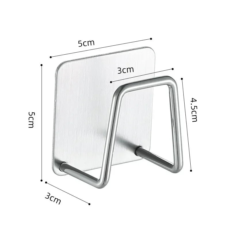 Stainless Steel Sink Sponge Holder Self-Adhesive Wall Rack Sink Sponge Holder Babs