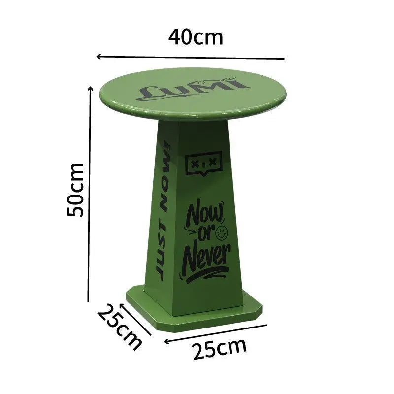 Round Metal Side Table – Modern Minimalist Living Room Coffee Table Round Side Table Babs Green