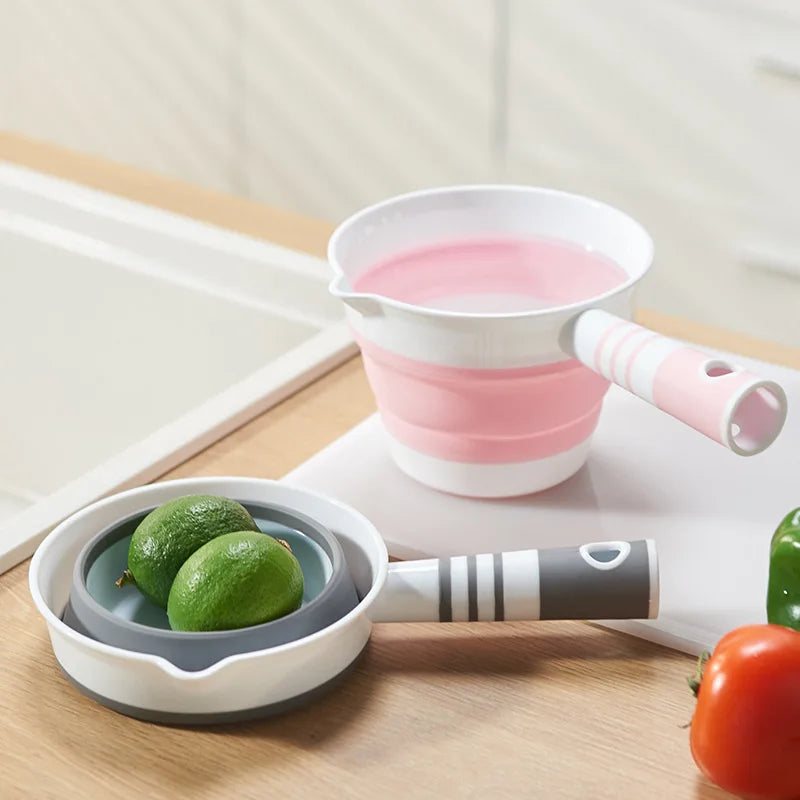 2-Pack Foldable Water Scoop Ladle – Kitchen & Bathroom Space Saver Foldable Water Scoop Babs