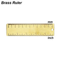 Brass Mini Vernier Caliper – Metric & Imperial Pocket Slide Gauge Vernier Caliper Babs Ruler Brass 120mm