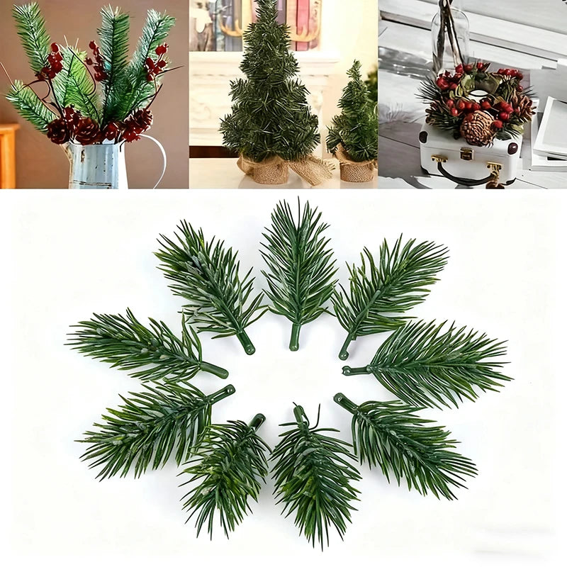 30/50Pcs Artificial Pine Needle Branches for DIY Floral Decor Artificial Pine Branches Babs