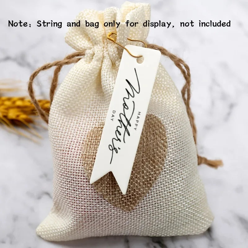 100pcs Mother's Day Gift Tags – Hanging Labels for DIY Crafts Gift Hang Tags Babs