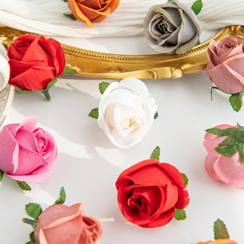 Artificial Silk Rose Heads – Wedding, Home & DIY Décor 10/30pcs Artificial Flower Heads Babs
