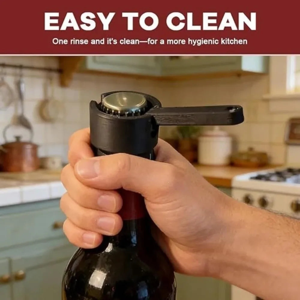 3D Lever Beer Bottle Opener with Cap Launcher | Portable Bottle Opener Babs