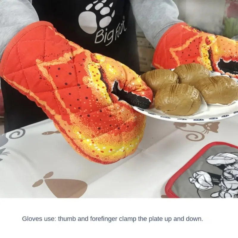 Lobster Claw Oven Mitts – Heat Resistant Cotton Kitchen Glove Oven Mitt Babs