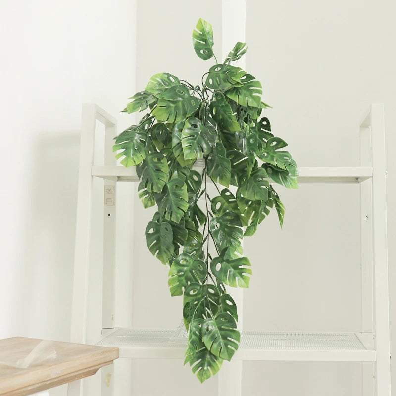 80cm Monstera Artificial Hanging Vine – Faux Plant Wall Decor Artificial Hanging Vine Babs