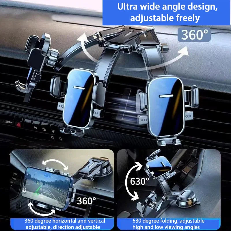 360° Gravity Car Phone Holder Dashboard Mount & Extension Rod Car Phone Mount Babs