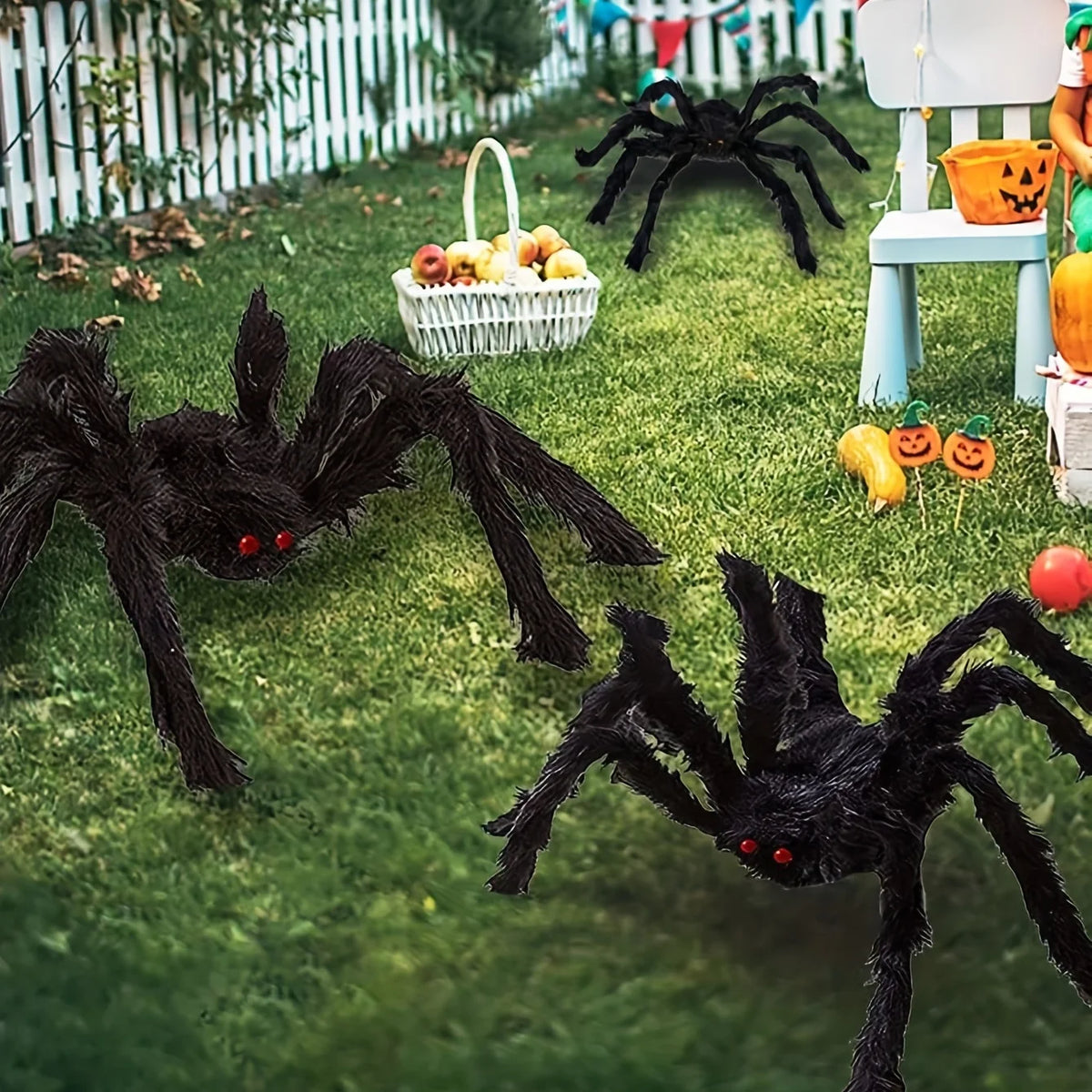Giant Fake Spider Halloween Decoration – Indoor & Outdoor Halloween Decoration Babs