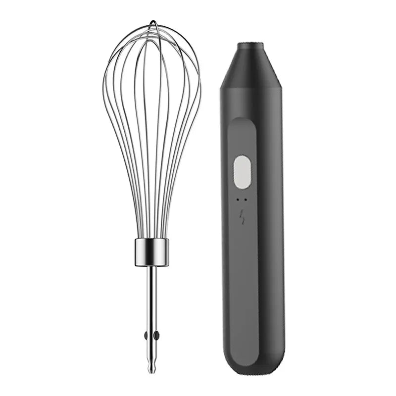 Electric Handheld Milk Frother & Egg Beater – USB Rechargeable Electric Milk Frother Babs BLACK