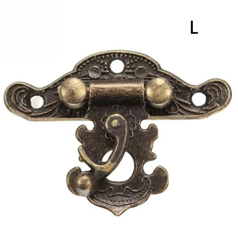 5pcs Antique Bronze Decorative Latch Hasp Lock for Wooden Jewelry Box Decorative Latch Hasp Babs L 5pcs