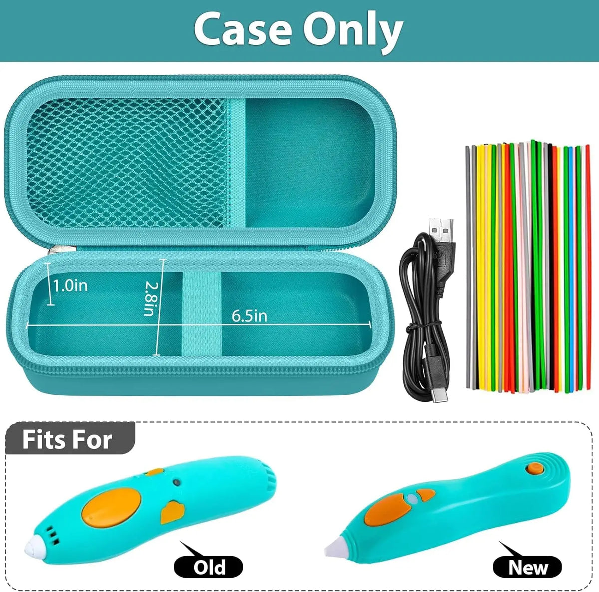 3D Pen Case for 3Doodler Start+ – Travel Organizer & Carrier 3D Pen Carry Case Babs