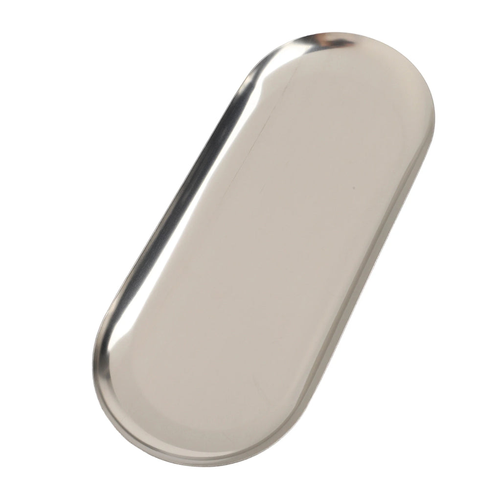 Stainless Steel Oval Tray – Jewelry, Cosmetics & Home Organizer Oval Serving Tray Babs 23cm