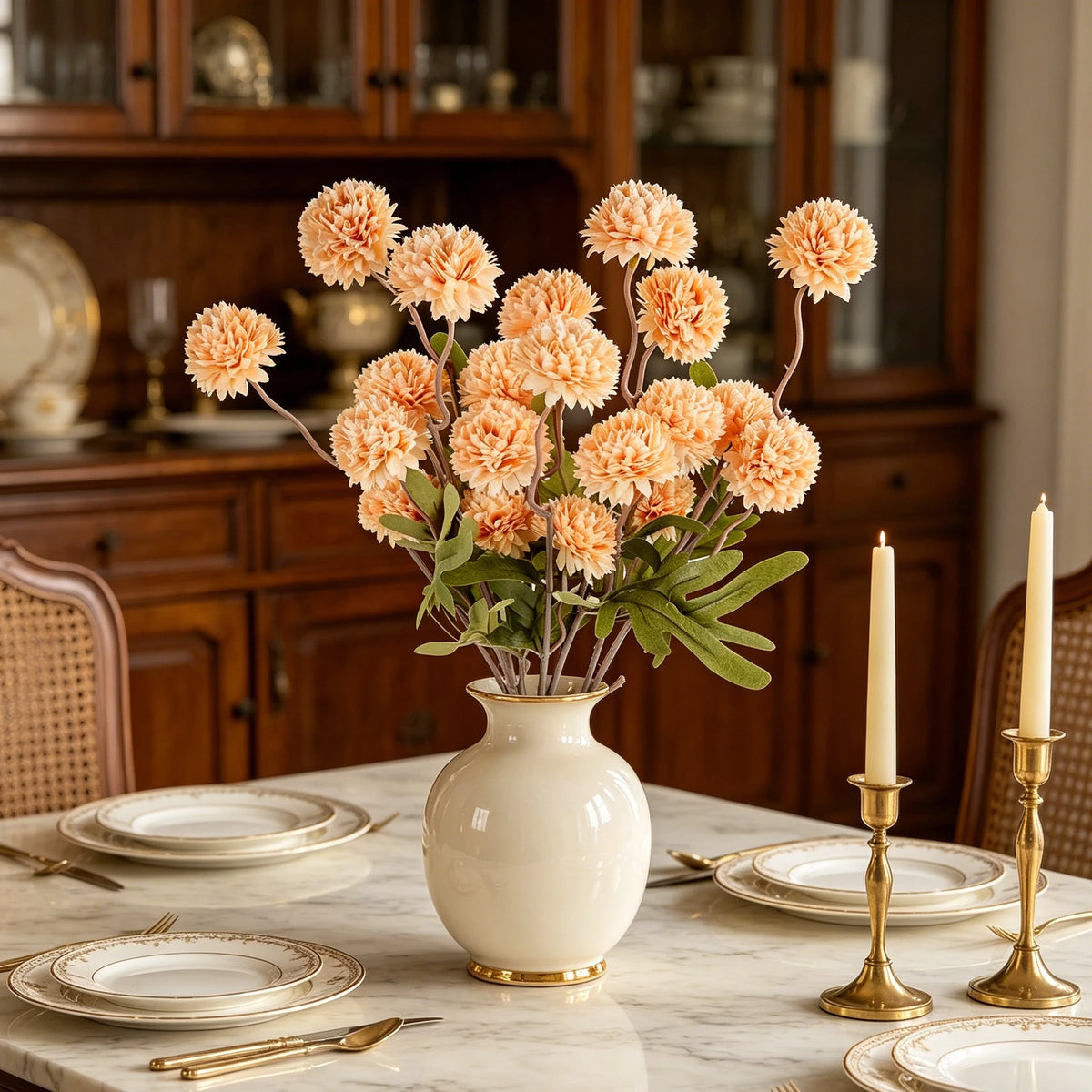 Silk Chrysanthemum Artificial Flowers for Wedding & Home Décor Artificial Silk Flowers Babs