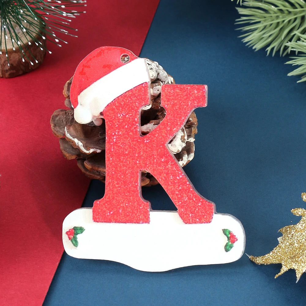 3D Alphabet Christmas Ornaments – DIY Letter Pendants Christmas Ornaments Babs K 1Pcs