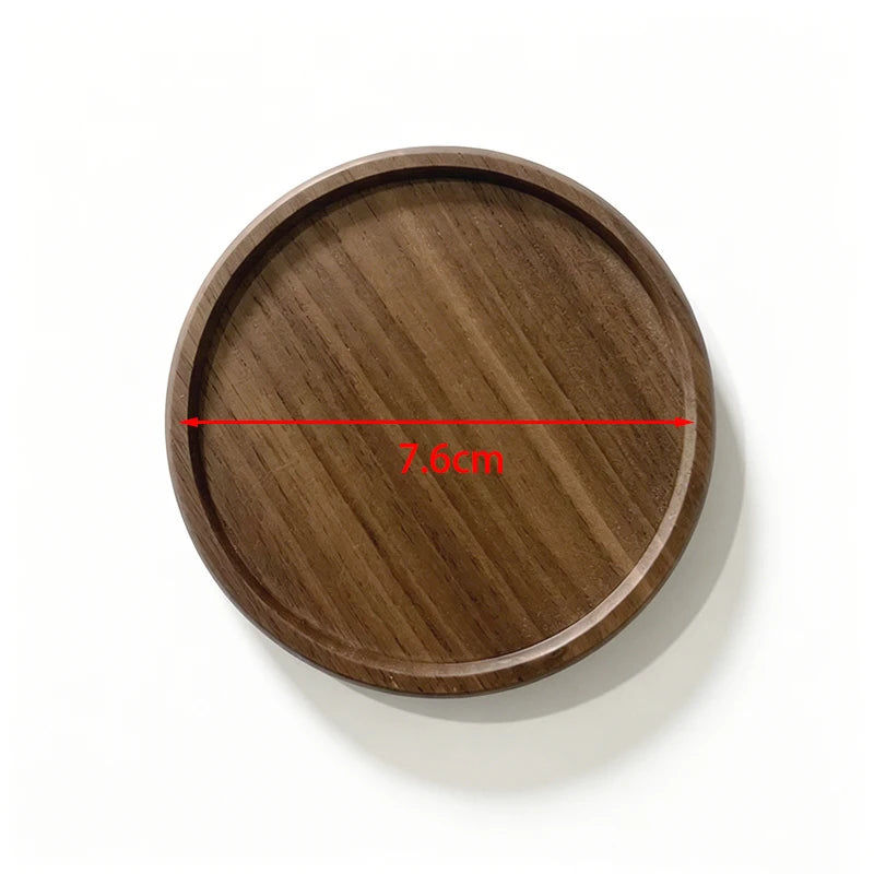 Wooden Coasters for Drinks – Eco-Friendly Wood Cup Coaster Set Wood Drink Coasters Babs 1-Walnut