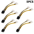 8-Pin to Dual 4-Pin GPU Power Adapter Cable | 1/2/5 Pack GPU Power Adapter Cable Babs 5PCS
