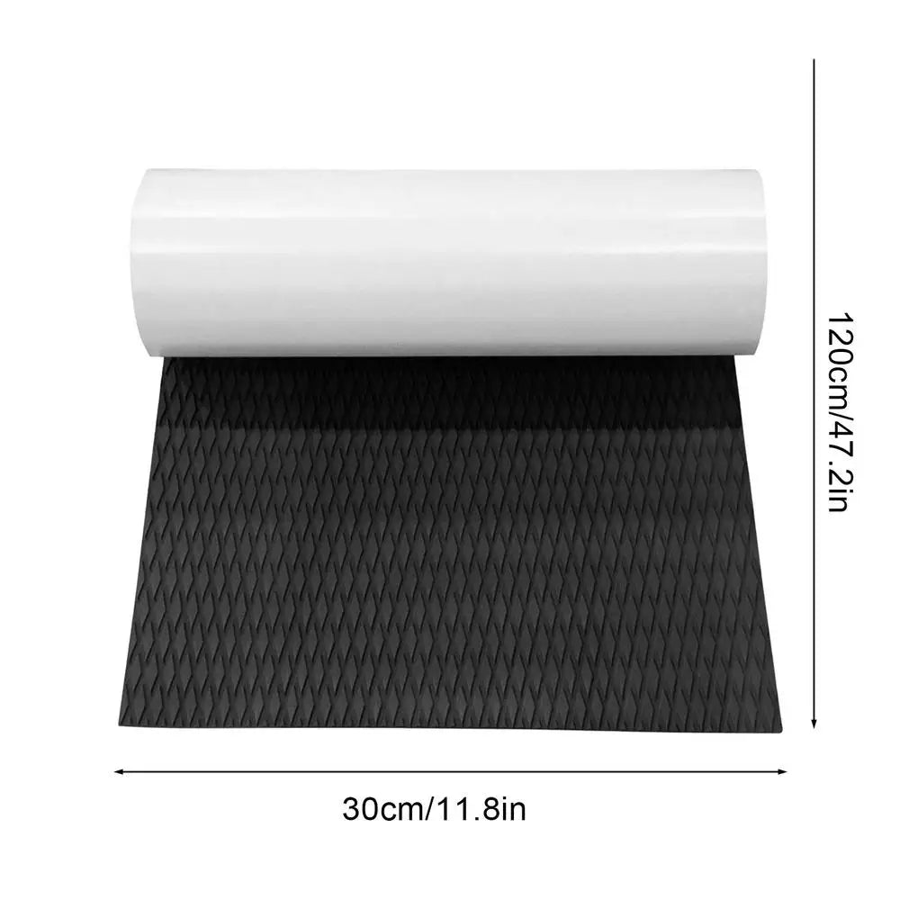 EVA Foam Marine Deck Mat – Non-Slip Surfboard Traction Pad Surfboard Traction Pad Babs Black 120x30cm