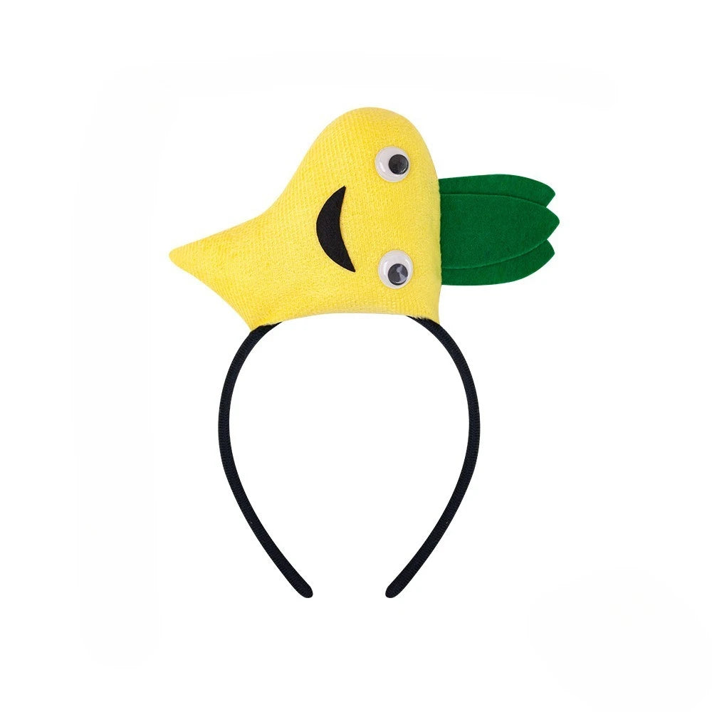 Cute Carrot Hair Hoop – Cosplay Headwear for Kids & Adults Costume Hair Hoop Babs yellow headband for teens or women