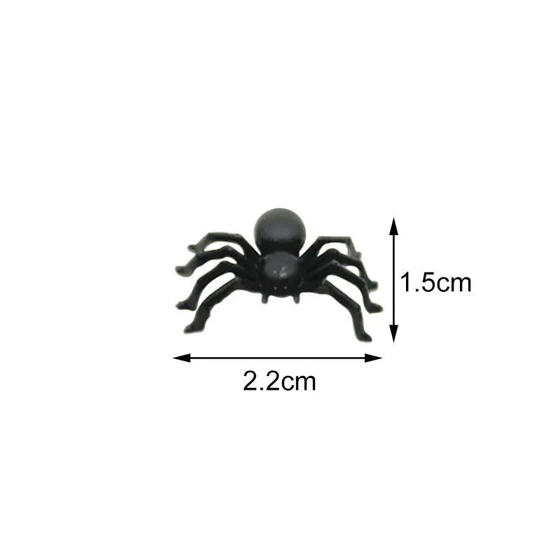 70pcs Glow-in-the-Dark Halloween Spider Decorations – Black Halloween Decoration Babs