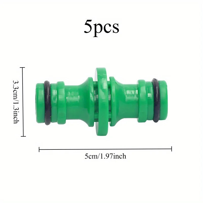5-Pack Plastic Garden Hose Connectors – Quick Repair Couplings Garden Hose Fittings Babs 5pcs