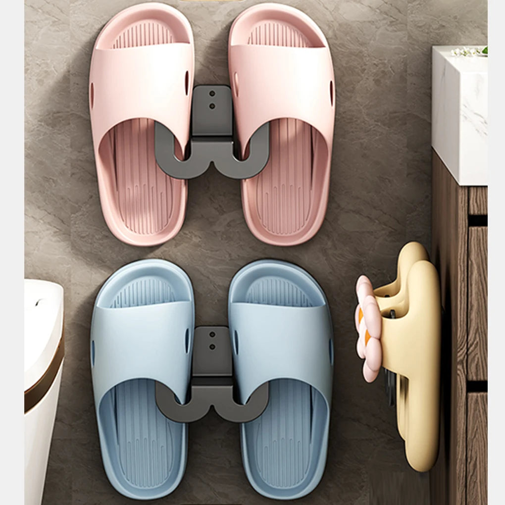 3-Piece Bathroom Slipper Hanging Rack & Shoe Organizer Slipper Hanging Rack Babs