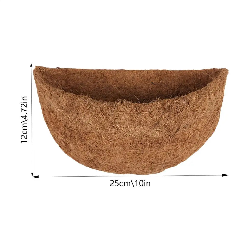 Coco Coir Hanging Basket Liner – 3 Sizes, Natural Fiber Basket Coir Liner Babs 10 inch