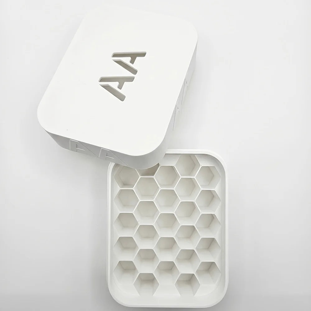 Stackable AA AAA Battery Storage Box – Large Capacity Organizer Battery Storage Organizer Babs 2A