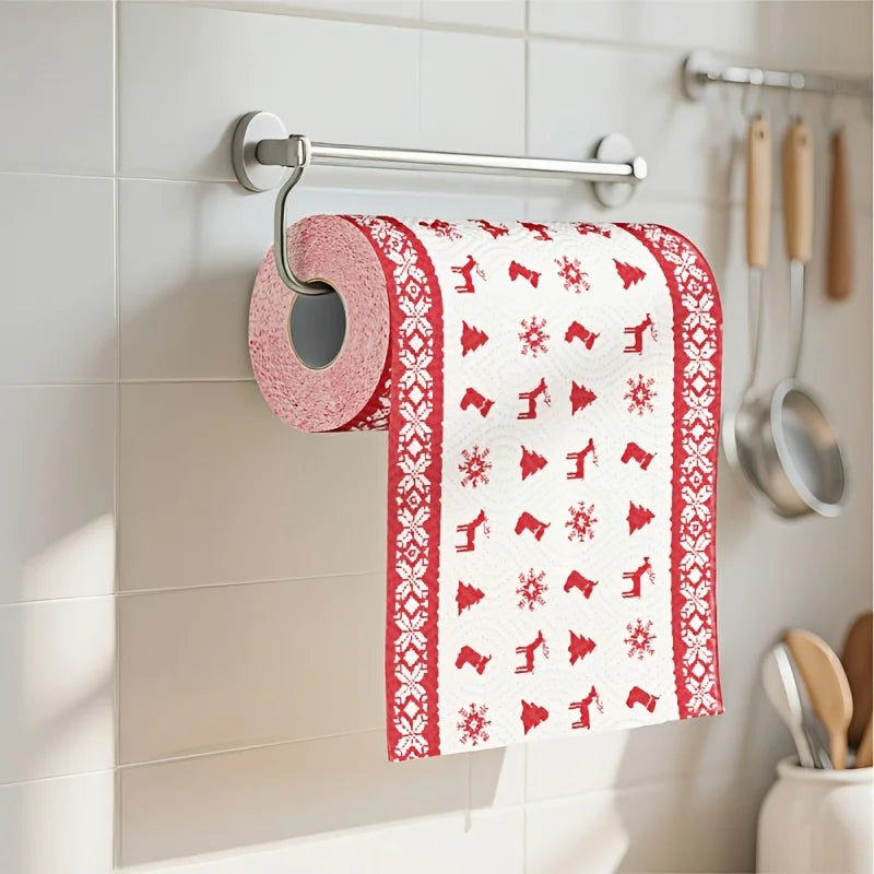 Christmas Disposable Paper Towels | Festive Kitchen Cleaning Disposable Paper Towels Babs