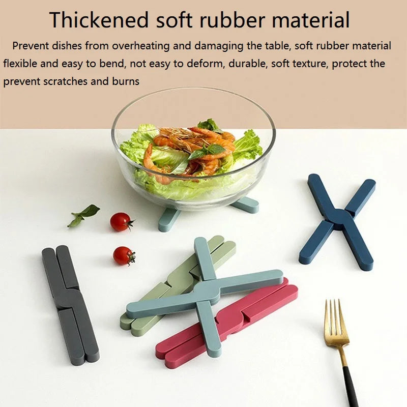 Silicone Coasters for Hot Pots – Foldable Non-Slip Trivet Mat Silicone Trivet Mat Babs