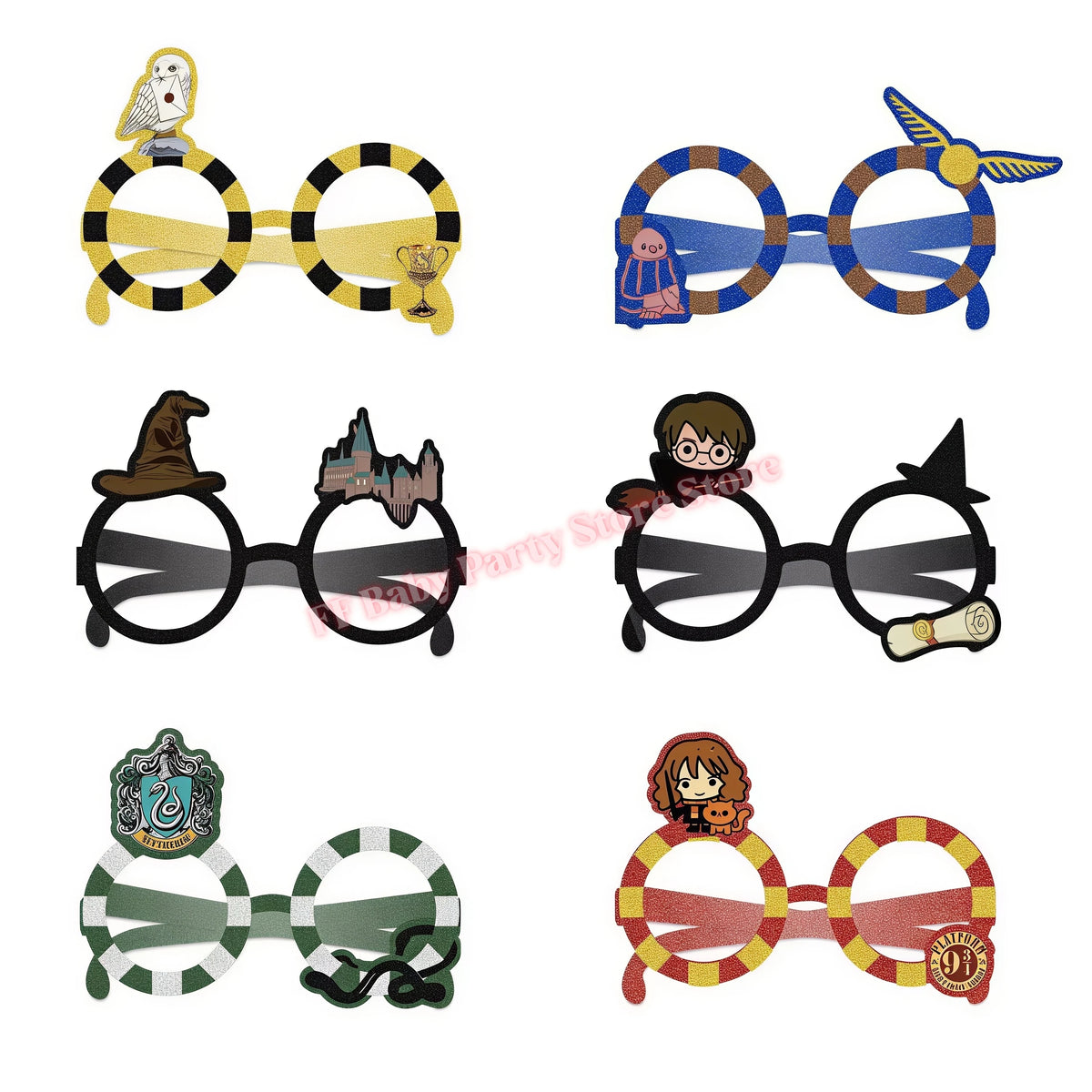 Wizard Theme Birthday Party Supplies – Plates, Cups & Balloons Party Supplies Set Babs 12pcs Glasses