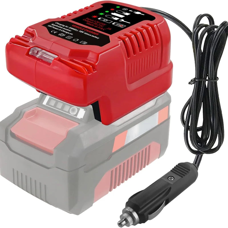 12V/24V Car Charger for 18V Li-Ion Batteries – LED Indicator Li-Ion Battery Charger Babs