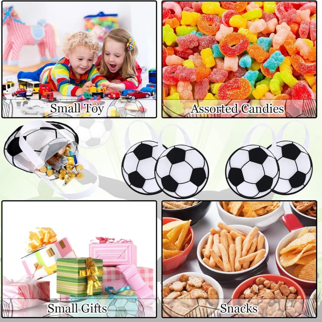 Soccer Party Favor Bags | Ball-Themed Non-Woven Goodie Bags Party Favor Bags Babs