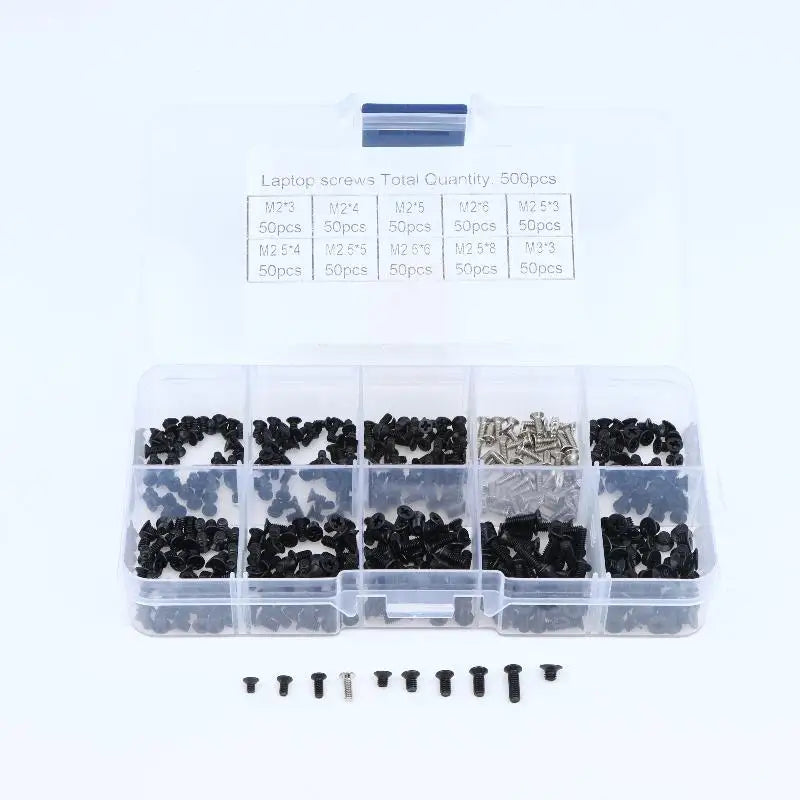 500/600Pcs M2 M2.5 M3 Laptop Repair Screw Kit | Carbon Steel Laptop Repair Screw Kit Babs 500pcs