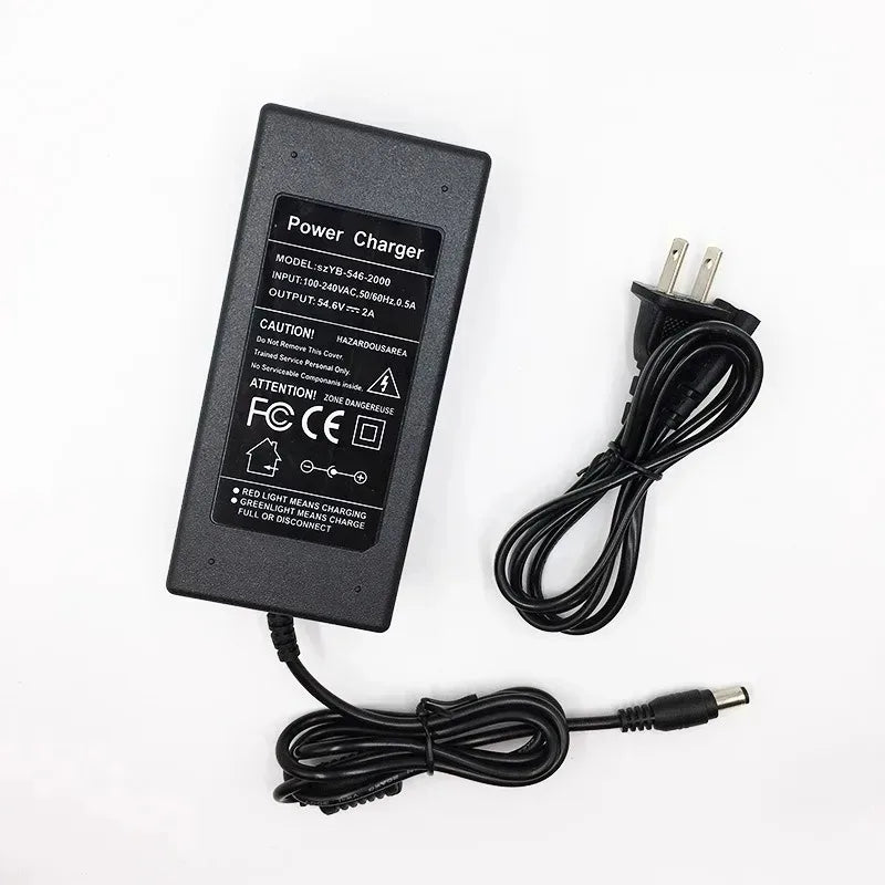 54.6V 2A Charger for 48V 13S Li-ion Skateboard Battery Lithium Battery Charger Babs