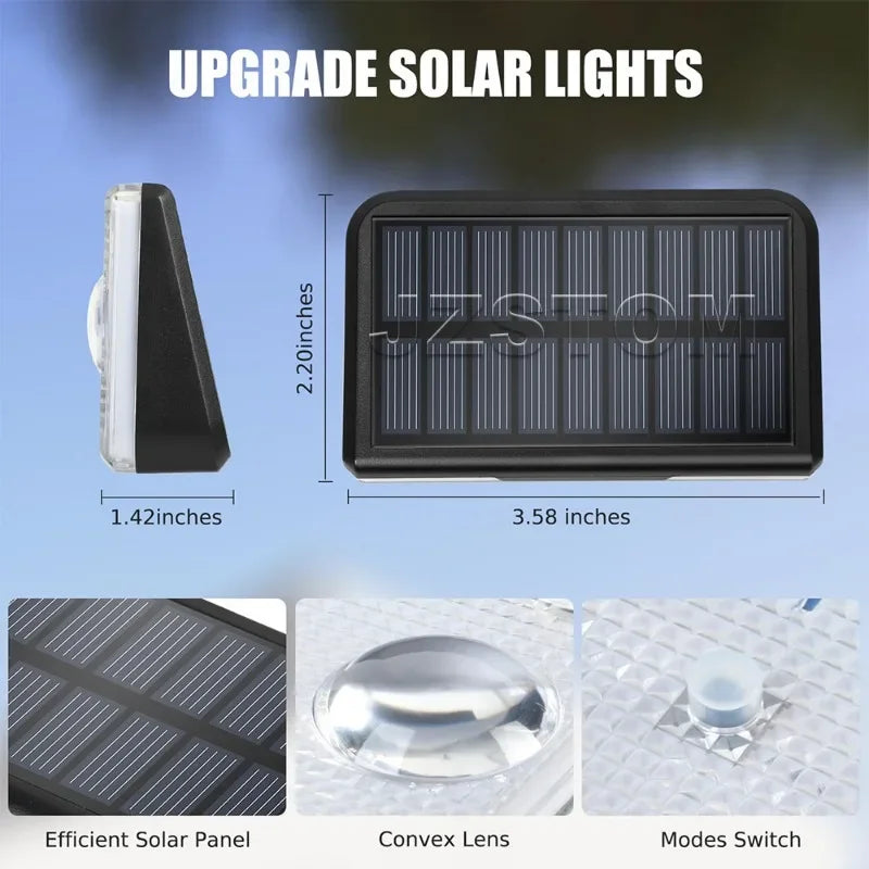 IP65 Solar Wall Washer Light – Dusk-to-Dawn LED Outdoor Solar Wall Light Babs