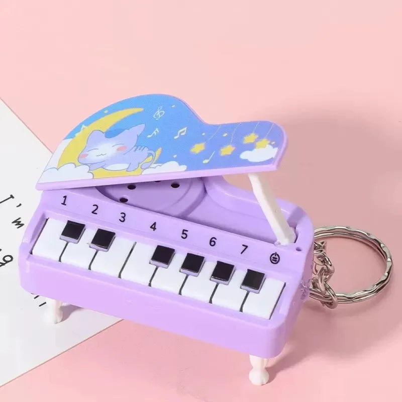 Mini Piano Keychain Music Toy – Fun Colorful Bag Pendant Gift Mini Music Toy Babs