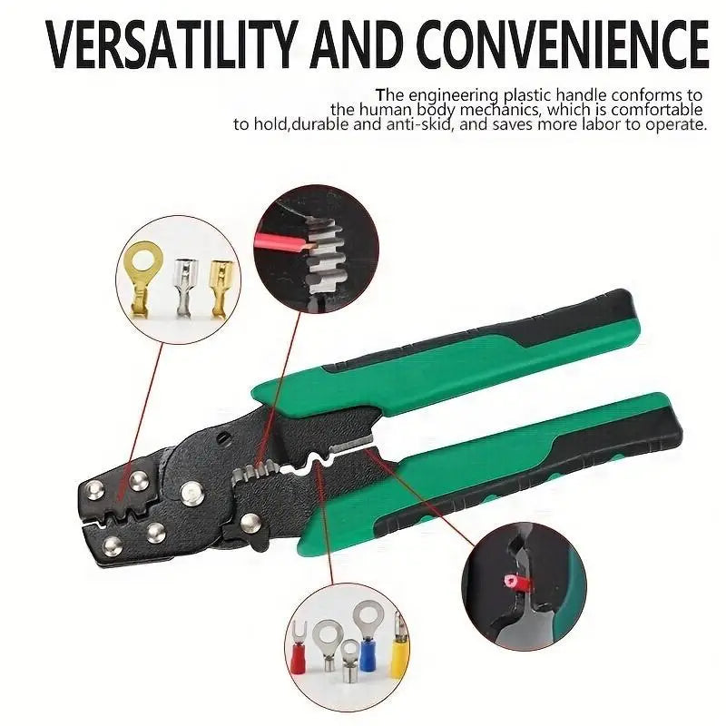 4-in-1 Crimping Pliers Wire Stripper Cutter Terminal Tool Crimping Pliers Set Babs