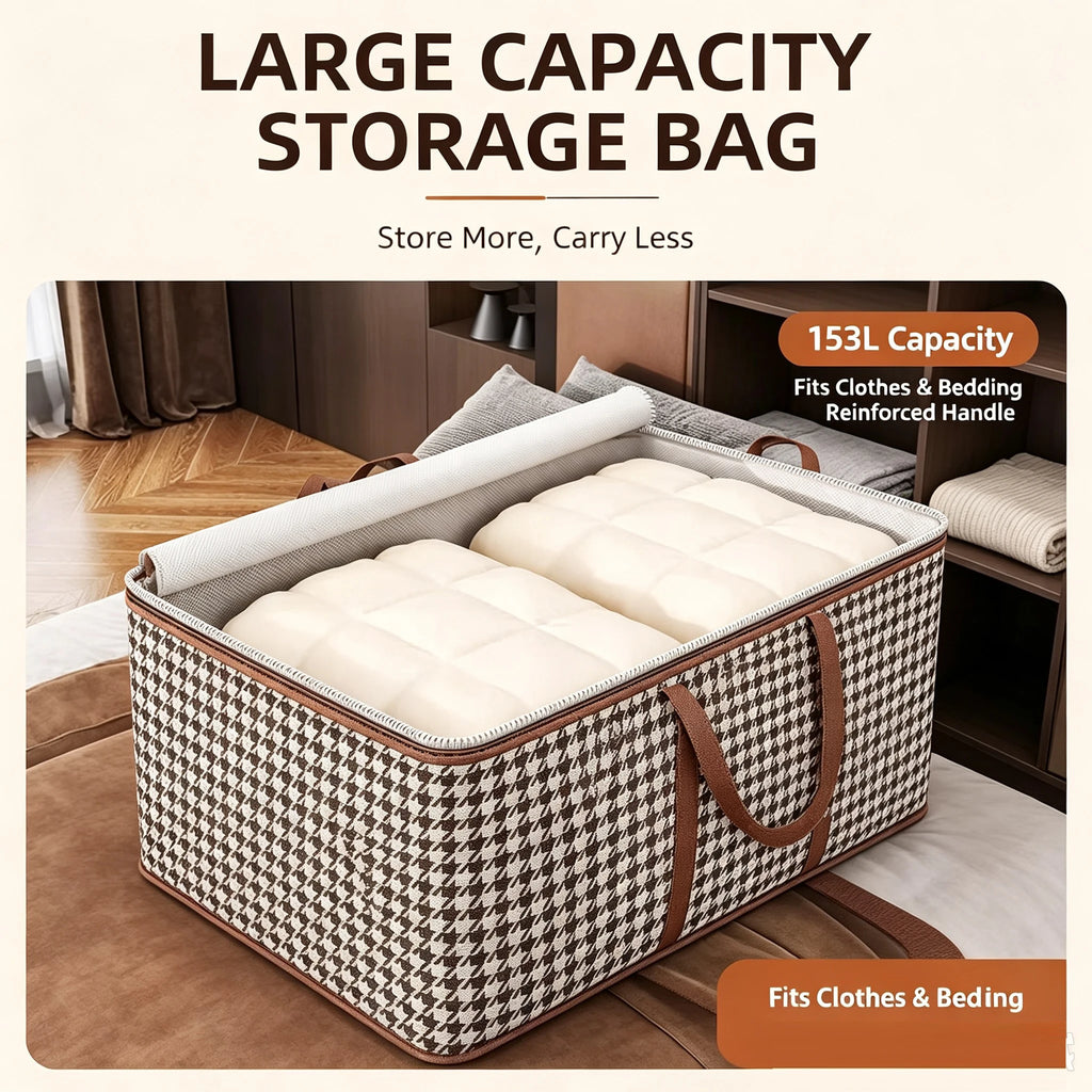 Large Foldable Quilt & Clothes Storage Bag with Handles Clothes Storage Bag Babs