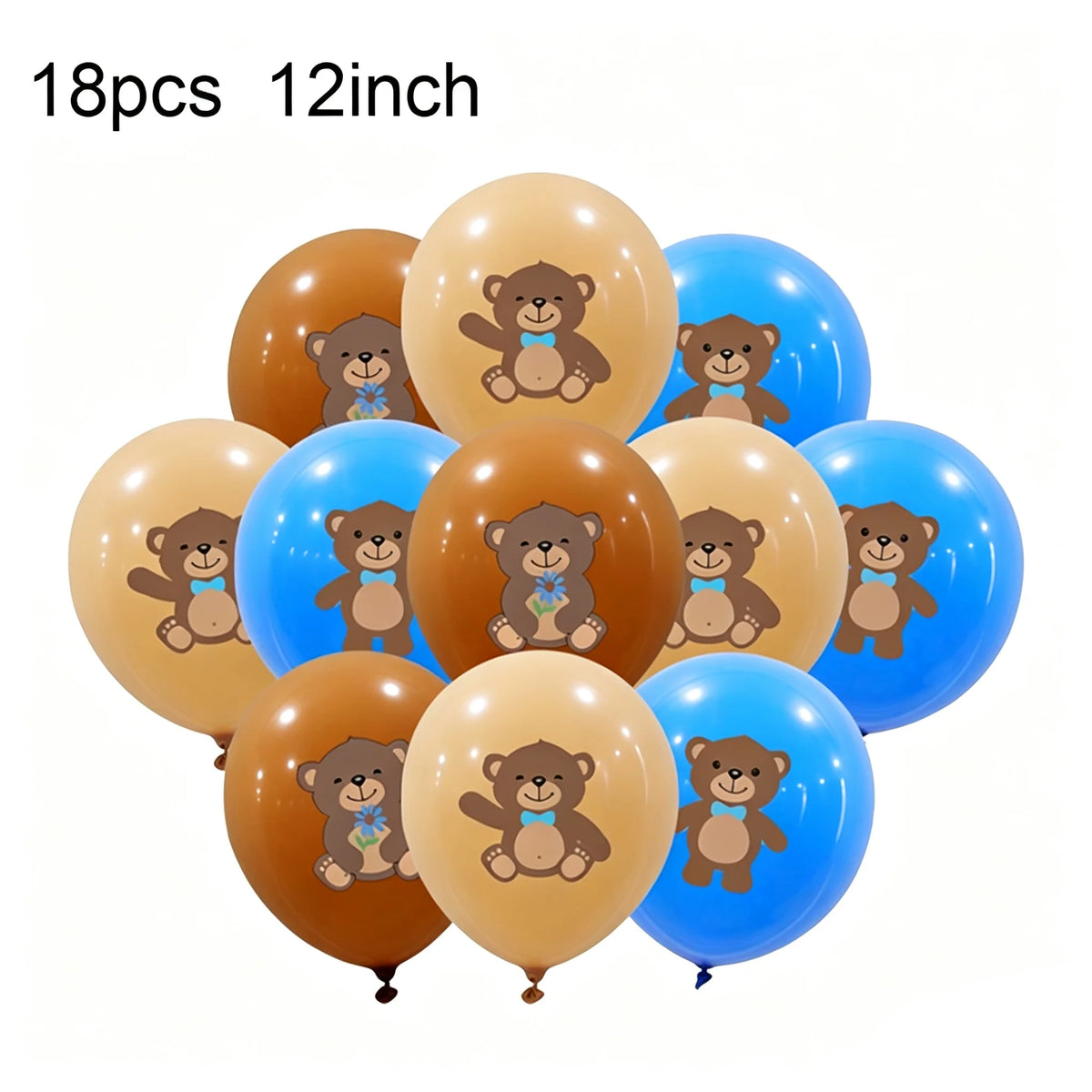 Teddy Bear Party Supplies – Plates, Napkins, Balloon & Decor Party Supplies Set Babs MULTI