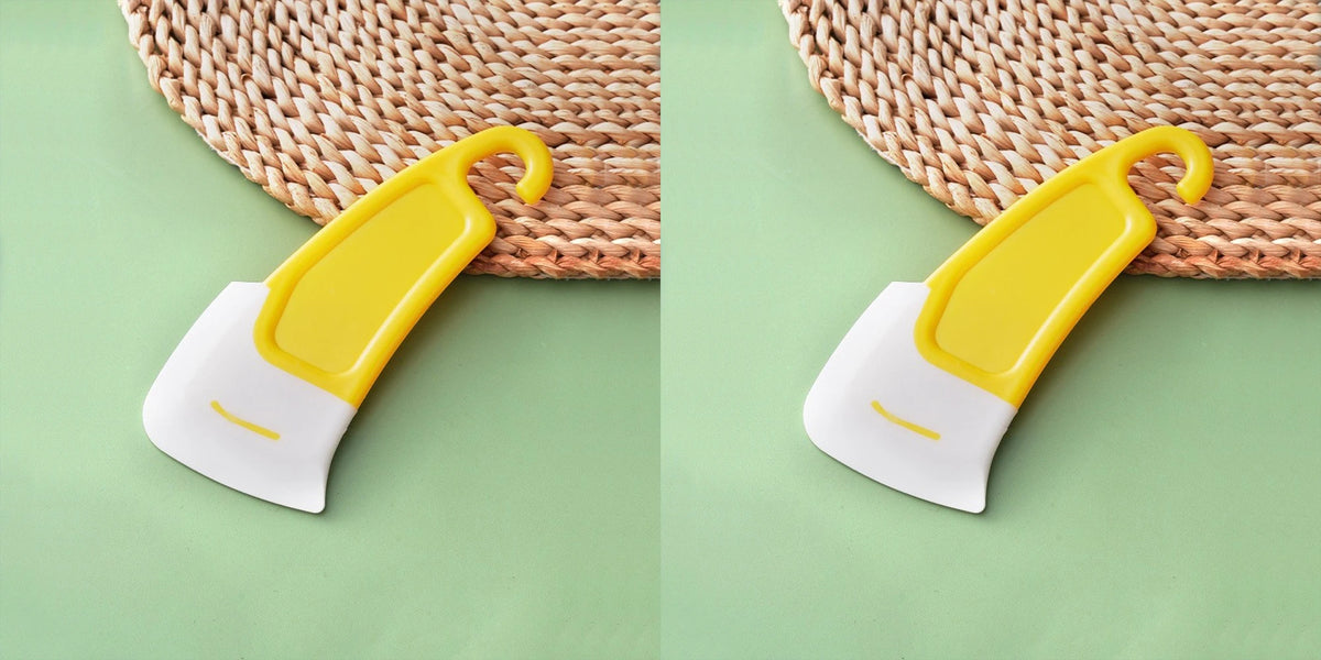 Silicone Kitchen Cleaning Scraper Spatula – 1/2/3 Pcs Set Silicone Kitchen Scraper Babs Yellow 2pcs